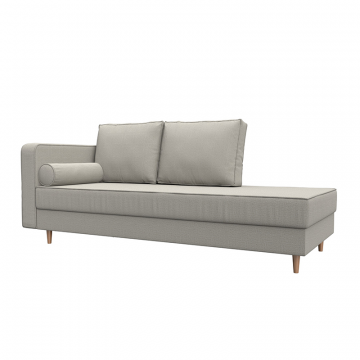 Кушетка Прайм левая Бежевый, Рогожка