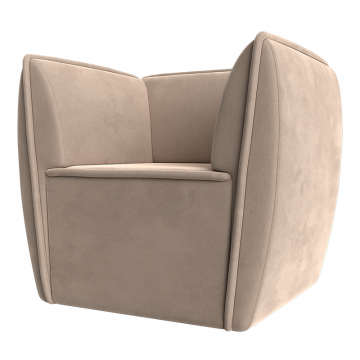 Кресло Бергамо Бежевый, Велюр