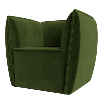 Кресло Бергамо Зеленый, Микровельвет