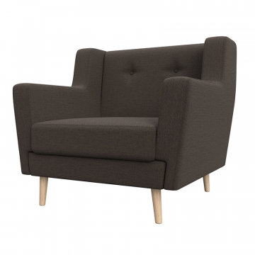 Кресло Брайтон Коричневый, Рогожка