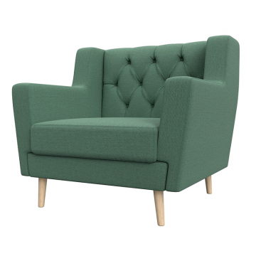 Кресло Брайтон Люкс Зеленый, Рогожка