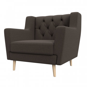 Кресло Брайтон Люкс Коричневый, Рогожка