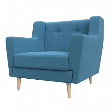 Кресло Брайтон Голубой, Рогожка