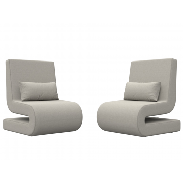 Кресло Волна (2 шт.) Бежевый, Рогожка