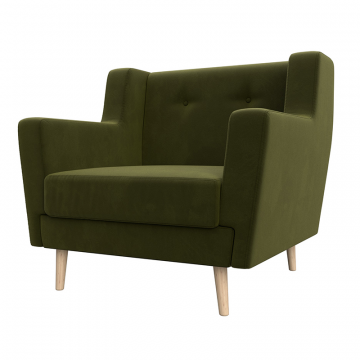Кресло Брайтон Зеленый, Микровельвет