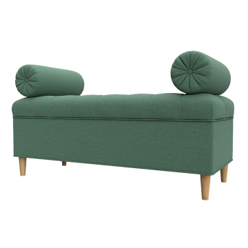 Банкетка Глория, Амур 11 Зеленый, Рогожка