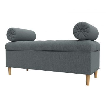 Банкетка Глория, Амур 07 Серый, Рогожка