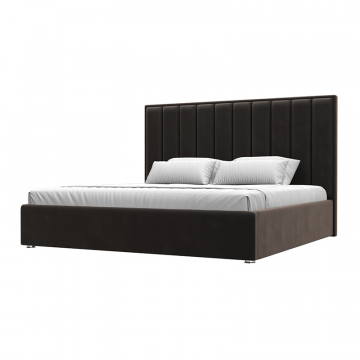 Кровать интерьерная Афродита 180 Коричневый, Велюр