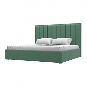 Кровать интерьерная Афродита 160 Зеленый, Рогожка