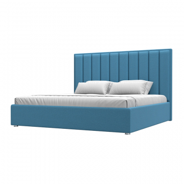 Кровать интерьерная Афродита 180 Голубой, Рогожка