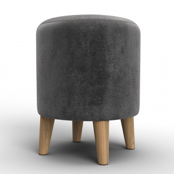 Пуф 002 Серый, Велюр