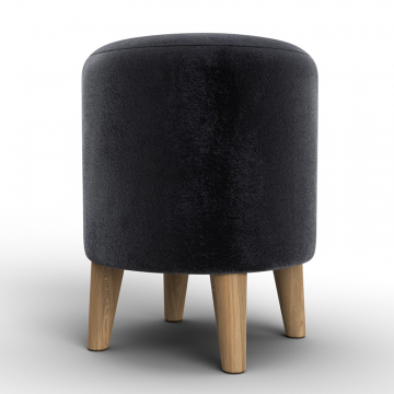 Пуф 002 Темно-серый, Велюр