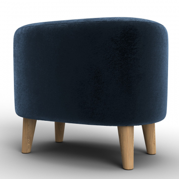 Пуф 003 Синий, Велюр