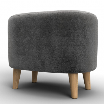 Пуф 003 Серый, Велюр