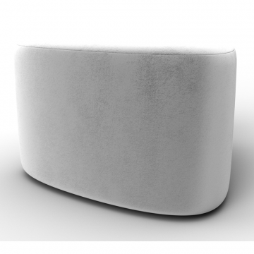 Пуф 004, TOWER 01 молочный, Велюр