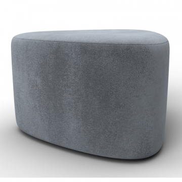 Пуф 004, TOWER 10 серый, Велюр
