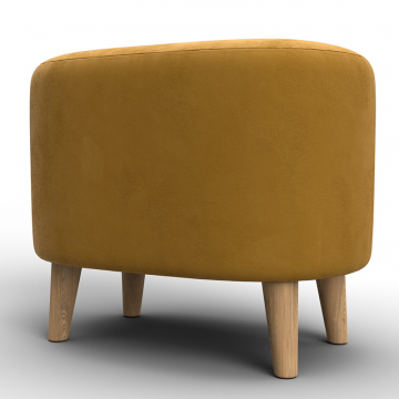 Пуф 003 Желтый, Велюр
