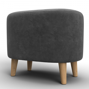 Пуф 003 Темно-серый, Велюр