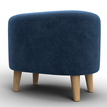 Пуф 003 Синий, Велюр