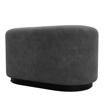 Пуф 007 Темно-серый, Велюр