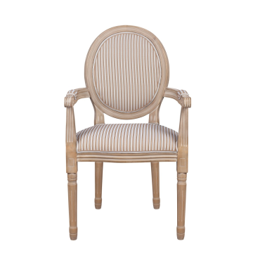 Мягкий стул с подлокотниками Volker Arm Orange Pinstripe