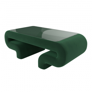 Стол Волна, SEVEN 626 зеленый, Велюр