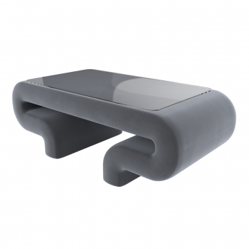 Стол Волна, SEVEN 17 серый, Велюр