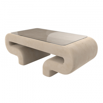 Стол Волна, SEVEN 729 бежевый, Велюр