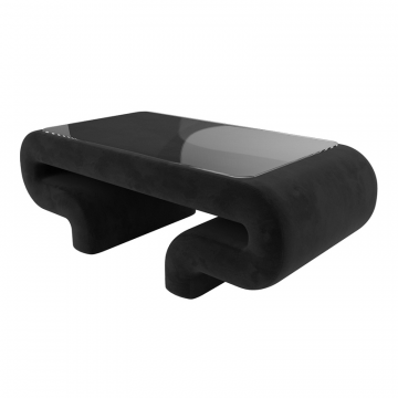 Стол Волна, SEVEN 35 черный, Велюр