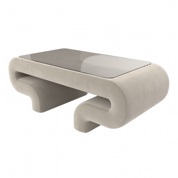 Стол Волна, Бежевый, Микровельвет