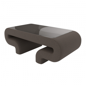 Стол Волна, Амур 05 коричневый, Рогожка