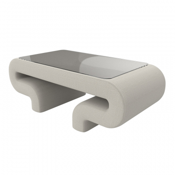 Стол Волна, Амур 02 бежевый, Рогожка