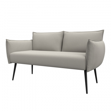 Диван прямой Лига-083, Амур 02 бежевый, Рогожка