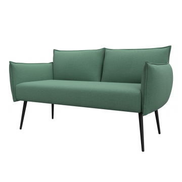 Диван прямой Лига-083, Амур 11 зеленый, Рогожка