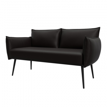 Диван прямой Лига-083, GRIFON 12 коричневый, Экокожа