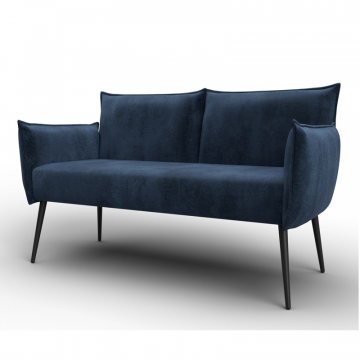 Диван прямой Лига-083, TOWER 13 синий, Велюр