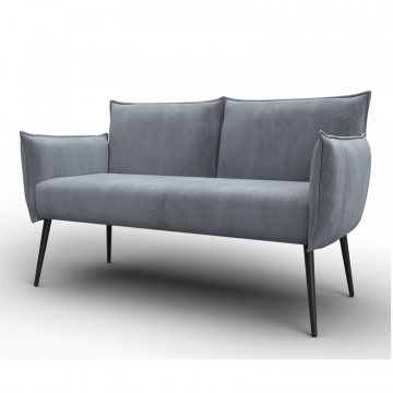 Диван прямой Лига-083, TOWER 10 серый, Велюр