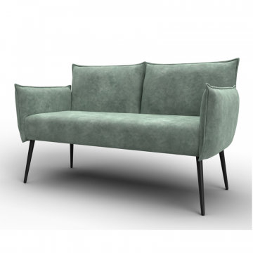 Диван прямой Лига-083, BRUT 08 зеленый, Велюр