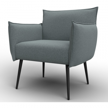 Кресло Лига-083, Амур 07 серый, Рогожка