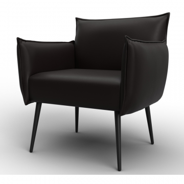 Кресло Лига-083, GRIFON 12 коричневый, Экокожа