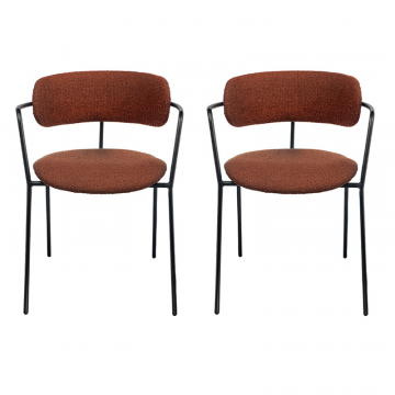 Комплект из 2-х стульев Ant букле терракотовый