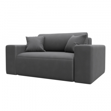 Кресло Лига-036 НПБ, JOLY 13 серый, Замша