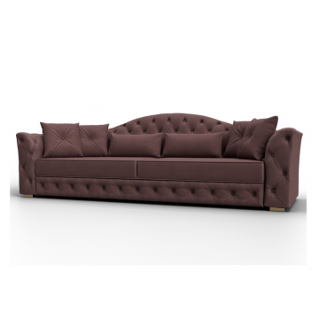 Диван прямой Артис,  JOLY 09 бордовый, Замша