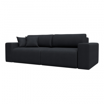 Диван прямой Лига-036 НПБ Классик, JOLY 16 темно-серый, Замша