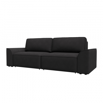 Диван прямой Лига-048 НПБ Коричневый, Замша