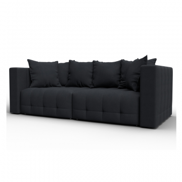 Диван прямой Лига-052 НПБ, JOLY 16 темно-серый, Замша