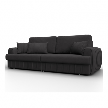 Диван прямой Лига-057 НПБ, JOLY 08 коричневый, Замша