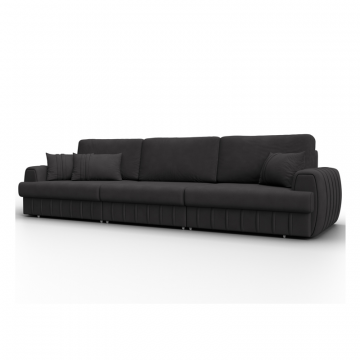 Диван прямой Лига-057 НПБ Лонг, JOLY 08 коричневый, Замша