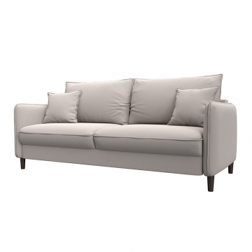 Диван прямой Лига-064 НПБ Бежевый, Замша