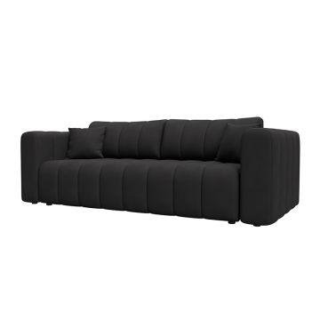 Диван прямой Лига-062 НПБ Коричневый, Замша